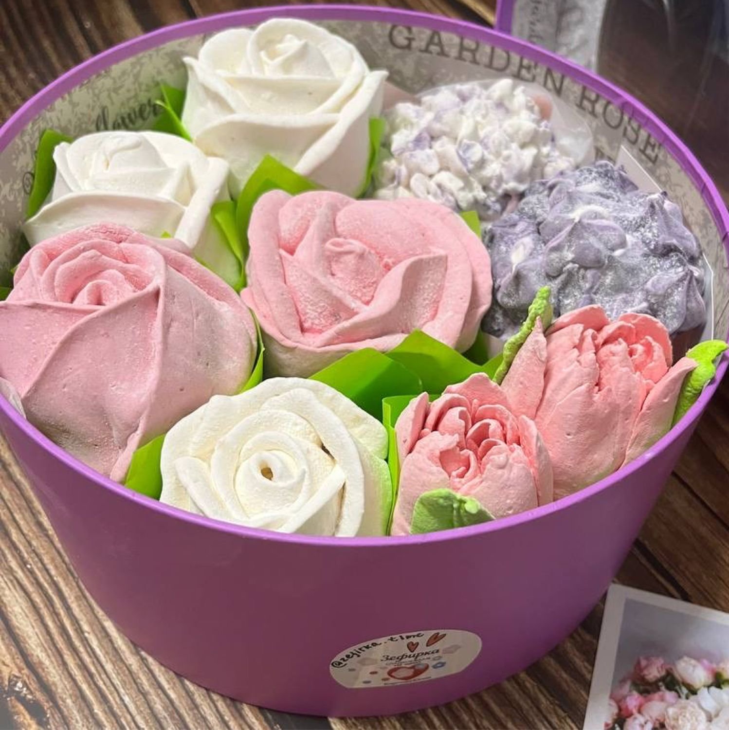 Цветы из зефира подарок Харизма